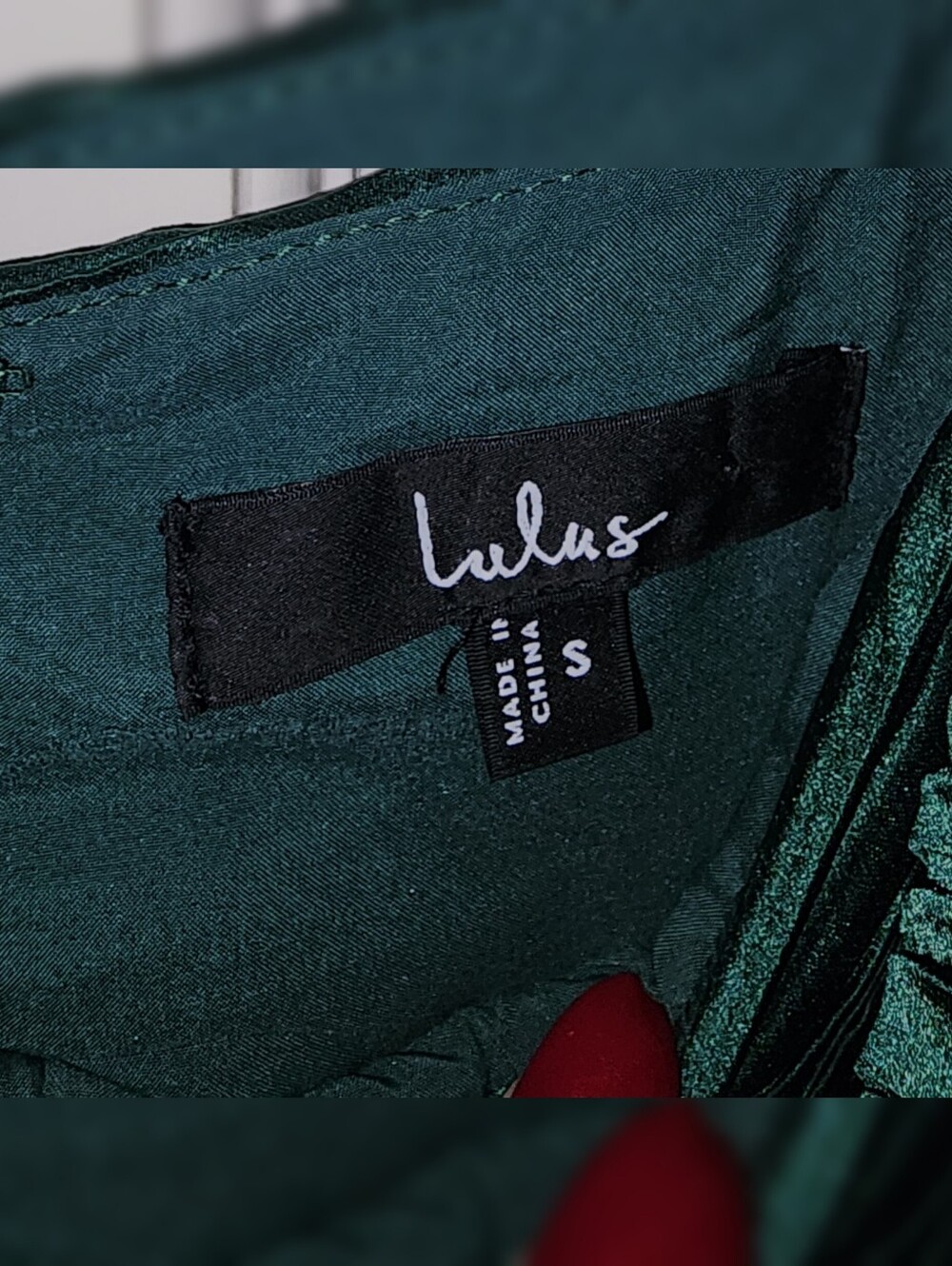 Lulus Gorgeous Purpose Emerald Satin Pleated Sleeveless Bow Maxi Dress S - Picture 12 of 13